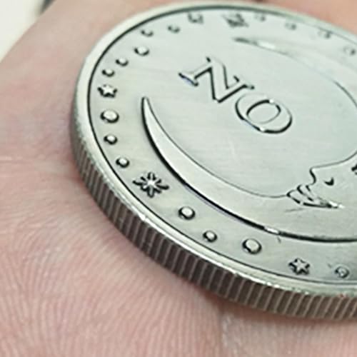 Miniatura 5 de Moneda de doble cara para tomar decisiones de adivinación Sí No Challenge de 5 piezas Moneda de doble cara