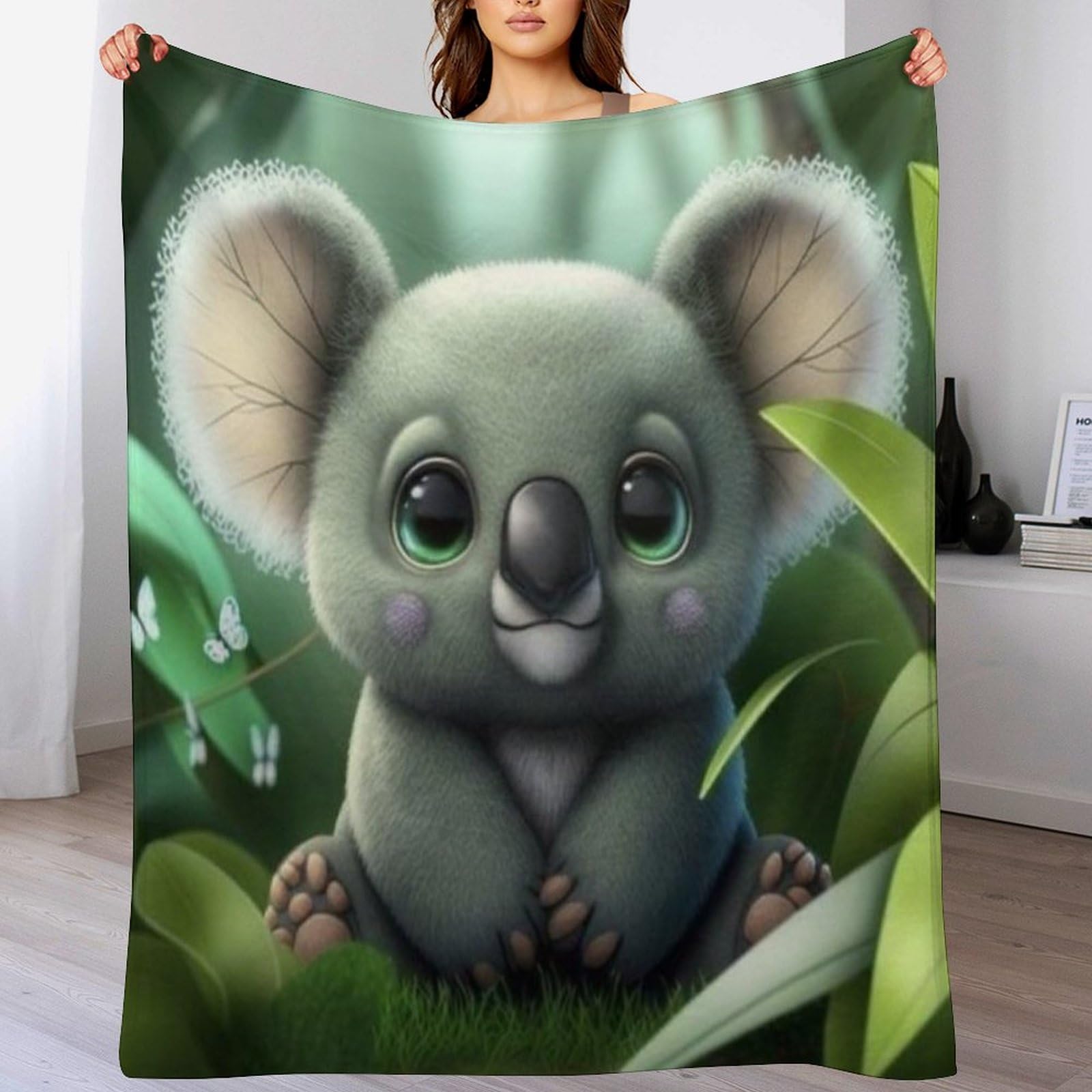 Couverture polaire koala pour cocooner sur le canapé pendant les soirées