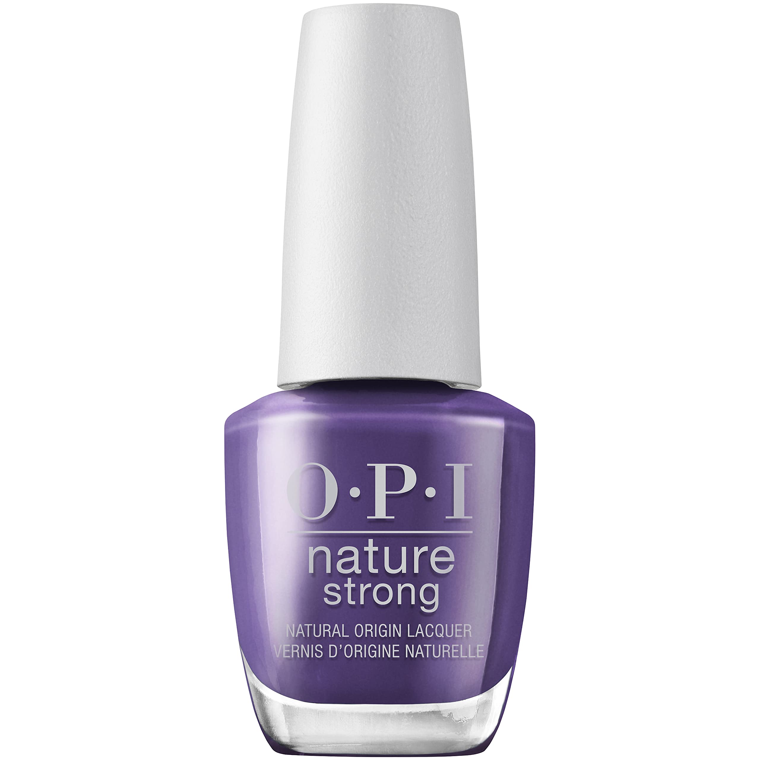 OPINature Strong Nail Polish | Quick Dry Vegan Nail Varnish with Long-Lasting Results | Made with Natural Ingredients | Dark Shades | A Great Fig World | 15 ml