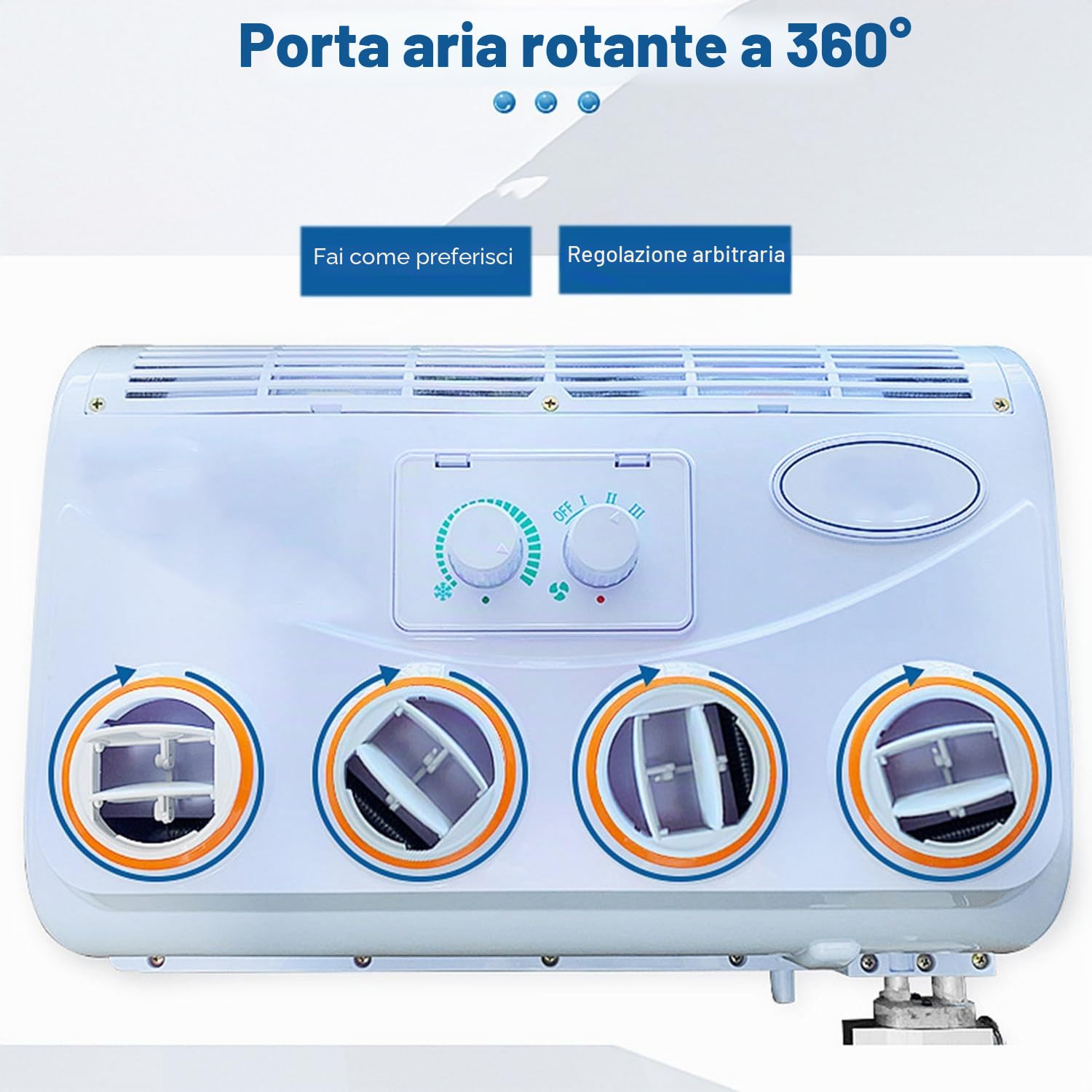 Condizionatore d'aria da 12 V per camper - Unità DC ad alta efficienza energetica per camper, camion, autobus - Design compatto, nessun consumo di carburante, potente raffreddamento per edilizia e
