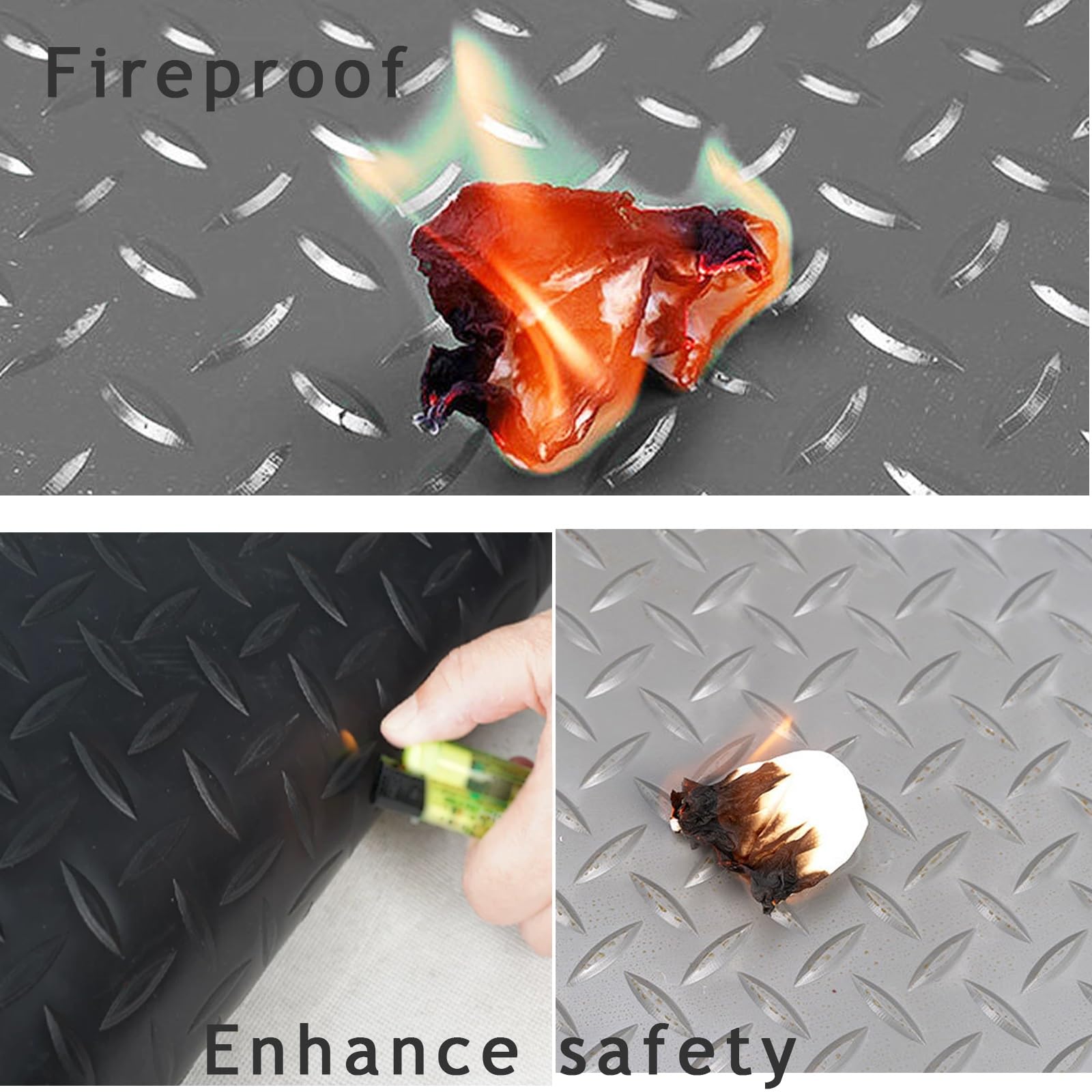 3.2x3.2ft/3.2x6.5ft/3.2x9.8ft, Protector Antideslizante para Suelo