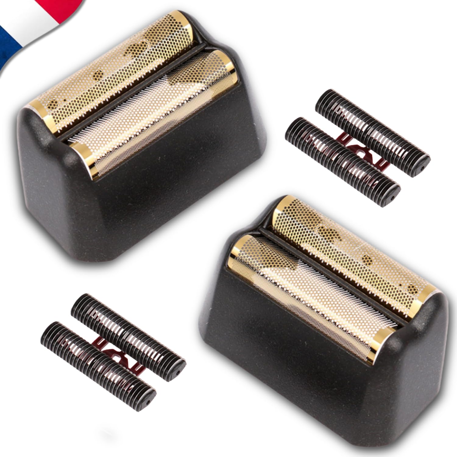 Lame de Rasoir Tete Rechange x2 Lames Compatible avec Wahl Shaver Professionnel 5 Star Series Finale Tondeuse Finition Feuille Remplacement Couteau Pièces Détachées Coiffeur Rasage Homme Cheveux Barbe