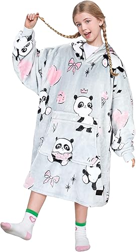 Miniatura 15 de Catalonia Rainbow Cat Oversized Blanket Hoodie Sweatshirt for Kids, Wearable Fleece Pullover with Large Front Pocket, Teen Boys Girls Gift