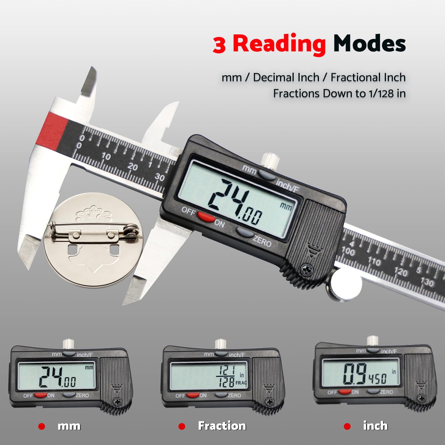 Calibrador digital de 6 pulgadas