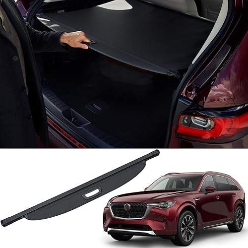 Miniatura 9 de Vesul, cubierta retráctil para baúl trasero compatible con Toyota RAV4 2013-2018, protector de seguridad, pantalla de privacidad para equipaje