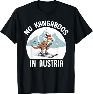 No Kangaroos In Austria Funny Saying Austria Travel Vacation T-Shirt