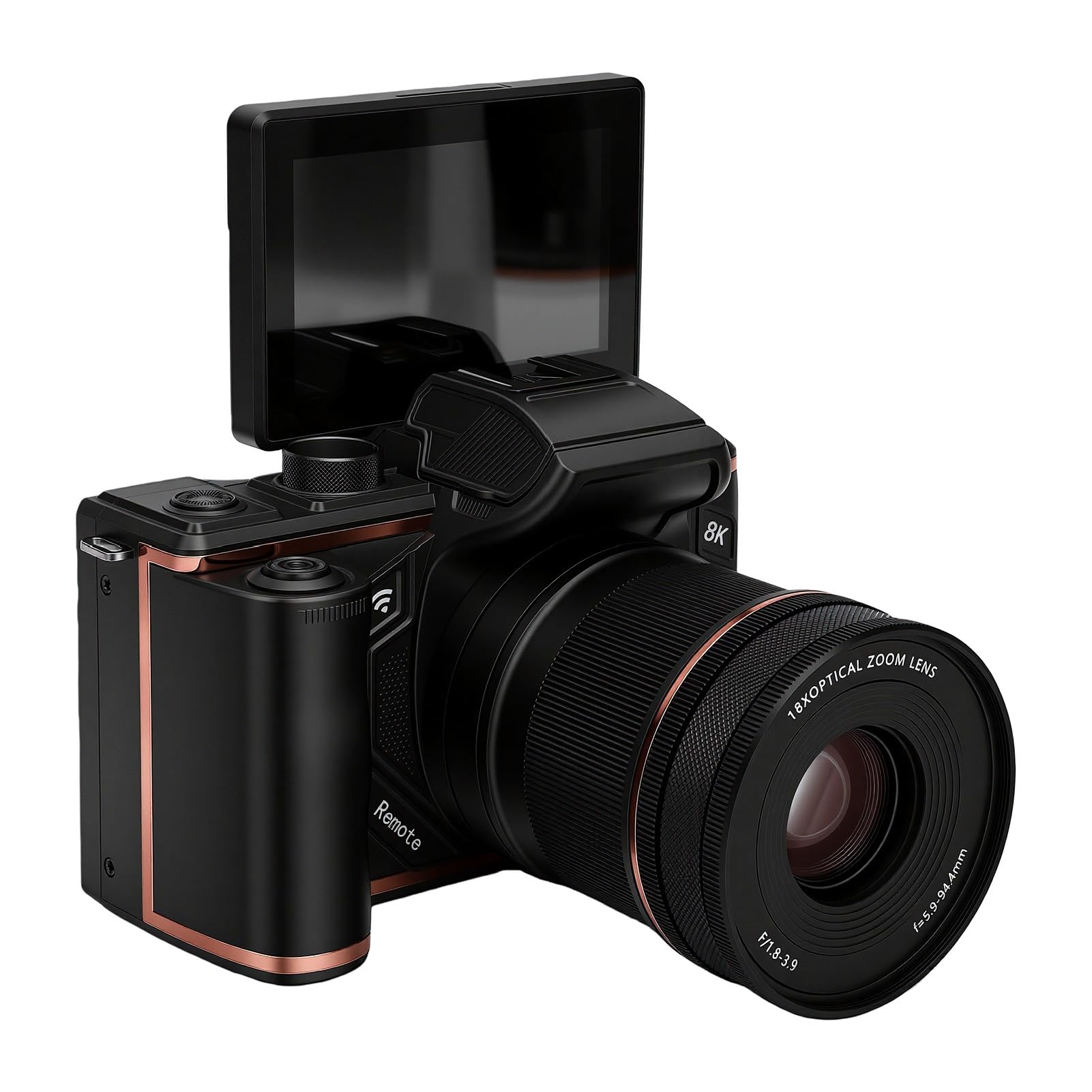 Sxhlseller Appareil Photo Numérique 8K avec Zoom Optique 18X et écran