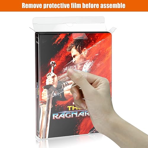 Vista 5 de Steelbook Protector Case Protectors Blu-Ray Steelbook Slipcover, Suitable for 4K Steelbook Arrow Video & Criterion - 48 Packs