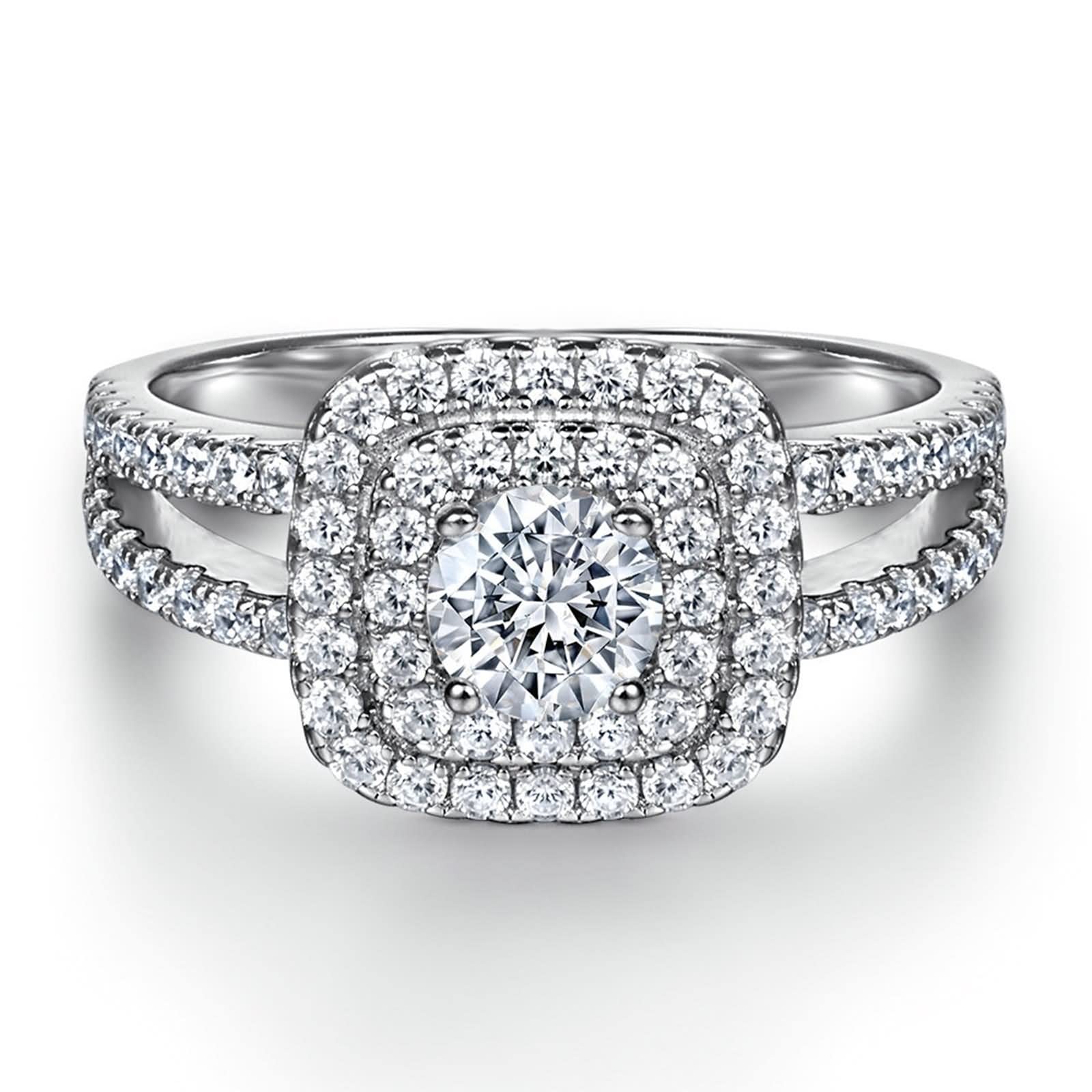 ★SENTIMENTS★ NO.434 [SILVER] RING Black Spinel Rhodium Over Sterling Silver Ring 2.50ctw