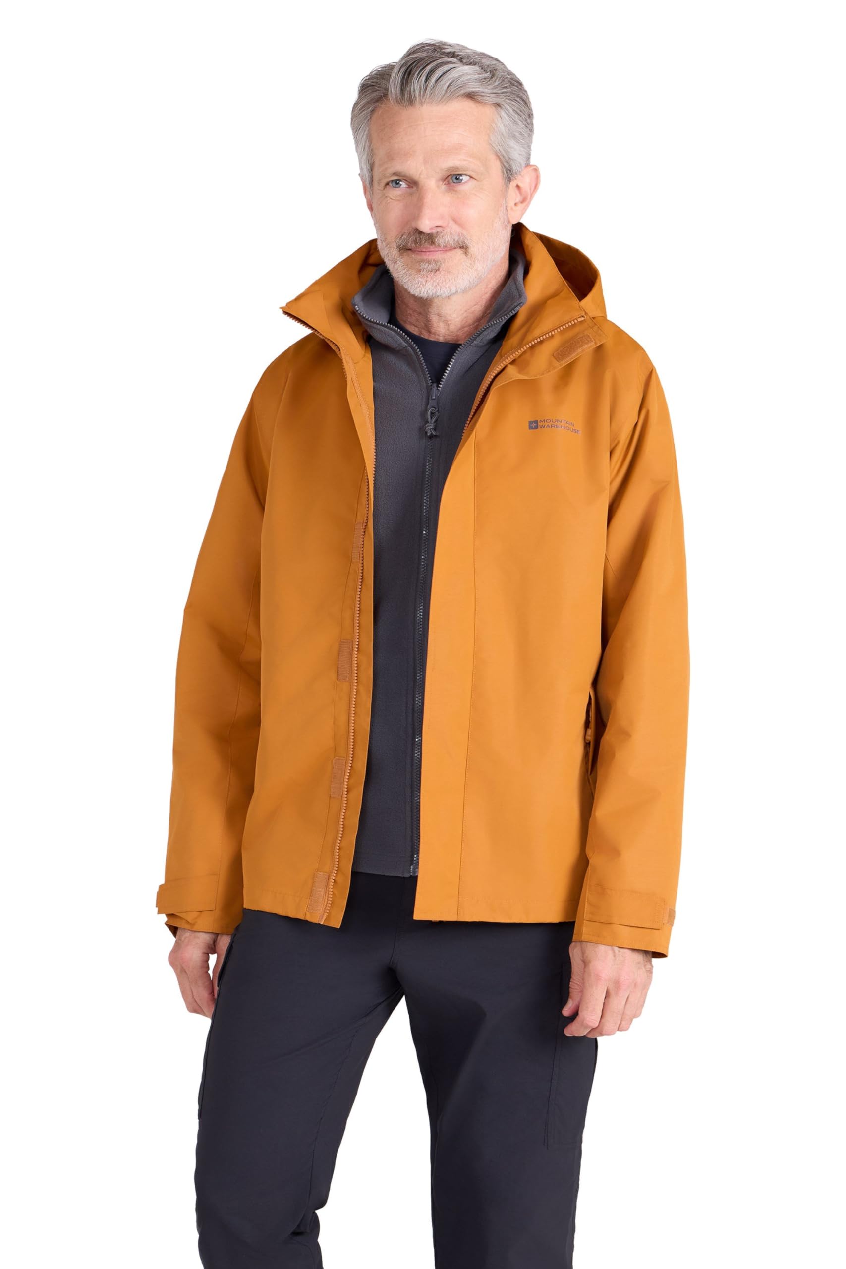 Mountain Warehouse Fell Mens 3 in 1 Jacket Burnt Orange L