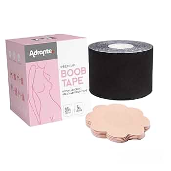 Boob Tape Nastro Adesivo Per Seno - Sollevamento Push Up Invisibile Con Copri Capezzoli - Foto 4
