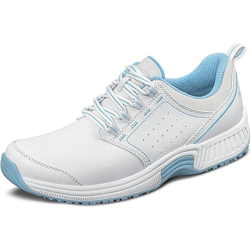 Orthofeet Women's Orthopedic Leather Talya Nurse Shoes