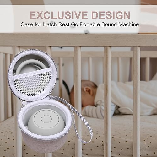 Miniatura 7 de LTGEM - Funda compatible con Hatch Rest Go Baby Sound Machine, Putty