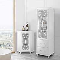 Vista 2 de Teamson Home Armario de piso esquinero independiente Florence