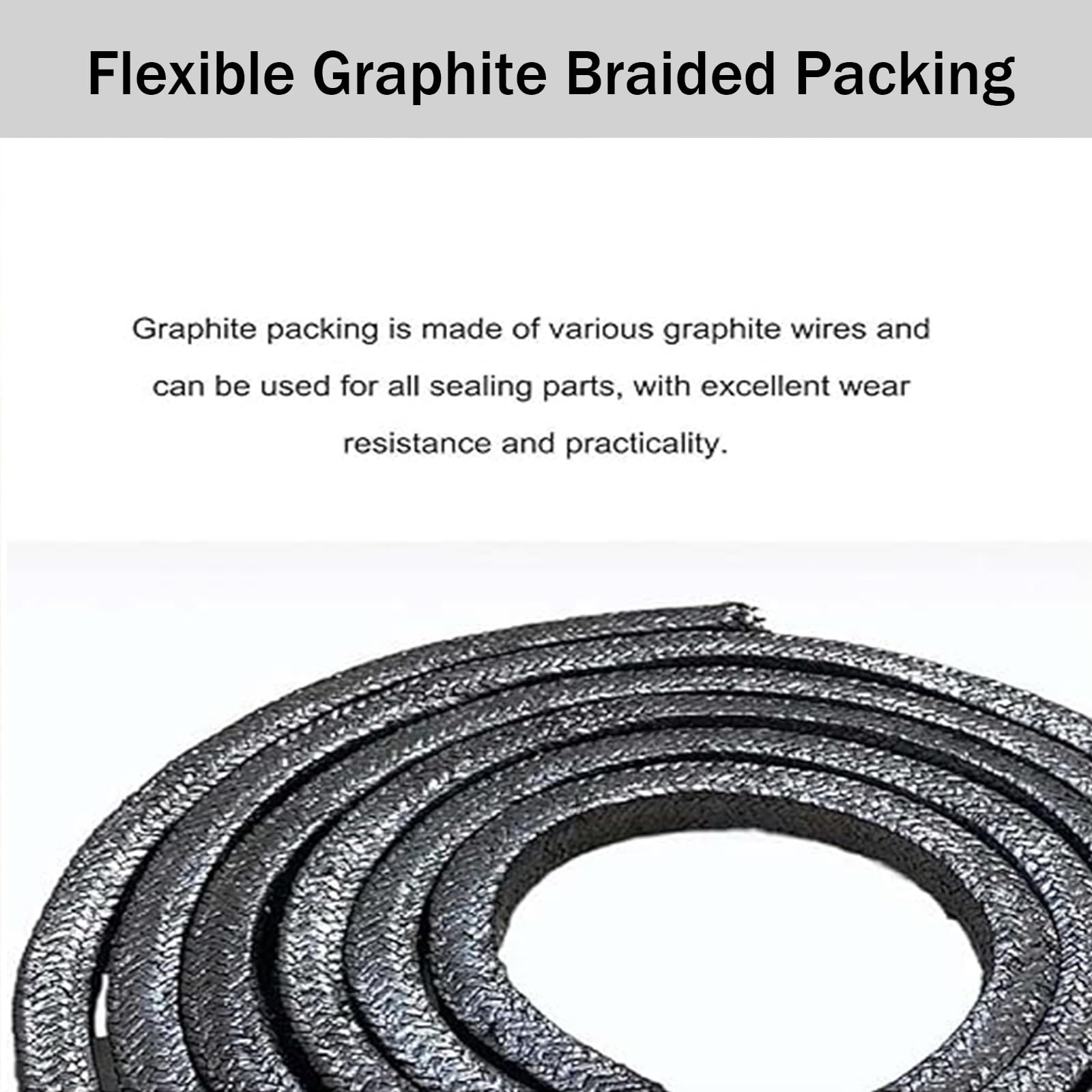 Flexible Graphit-Kabelverschraubung, Dichtungsseil verstärkt mit Metalldraht der Klasse A