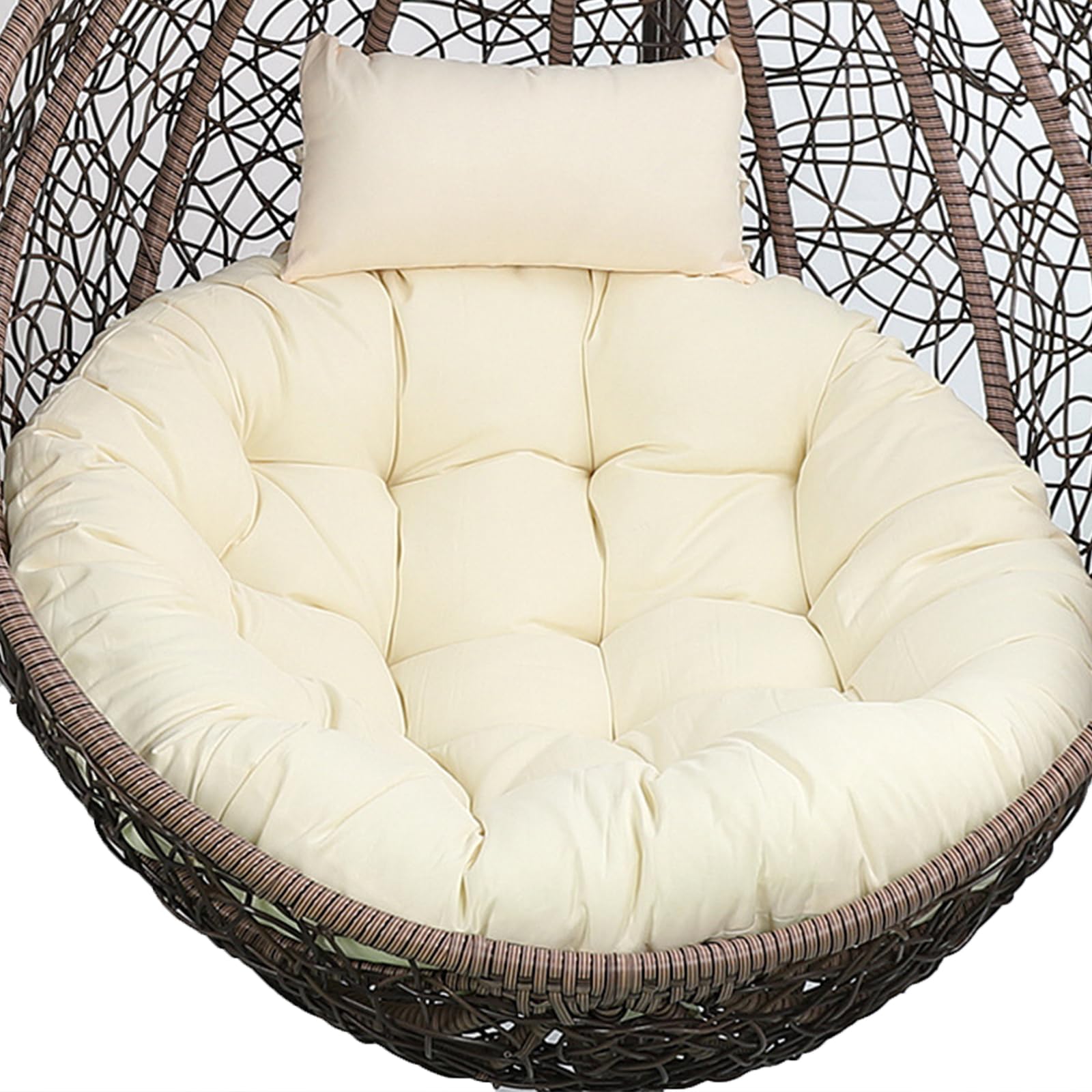 Cojín lavable para silla oscilante con almohada desmontable para interiores
