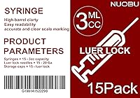 Vista 16 de Blunt Tip Food Syringe with Needle - Resin Refilling Glue Lube Liquid Plastic Syringes, 12Pack-5ml/cc Syringes for Lip Gloss Base Ink Precision Oil