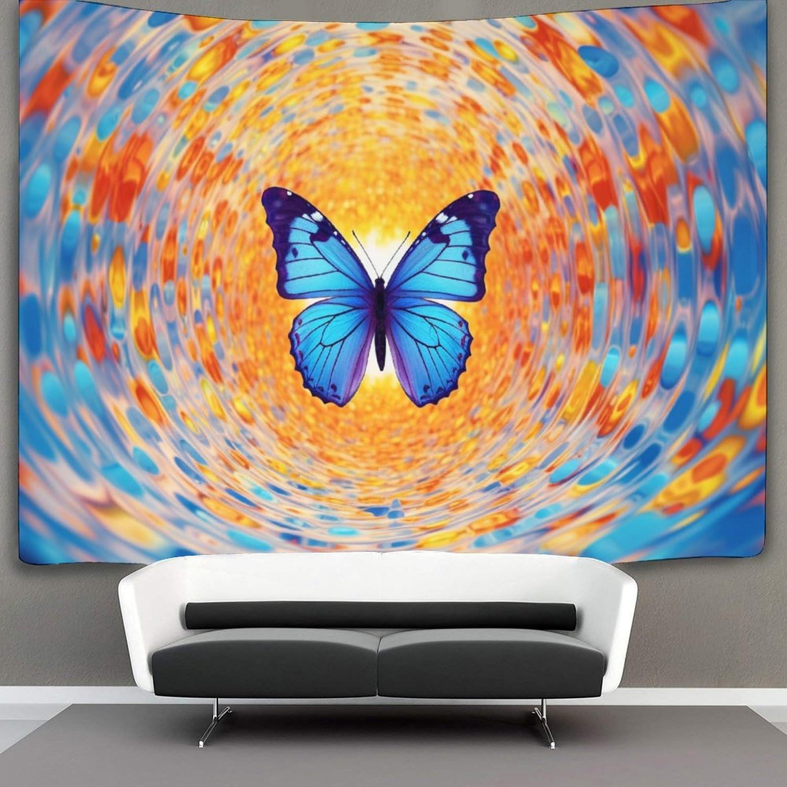 kaiyun Butterfly Tapestry Bedroom Aesthetic Indie Wall Room Decor Wall Hanging,Wall Art 70cmx100cm