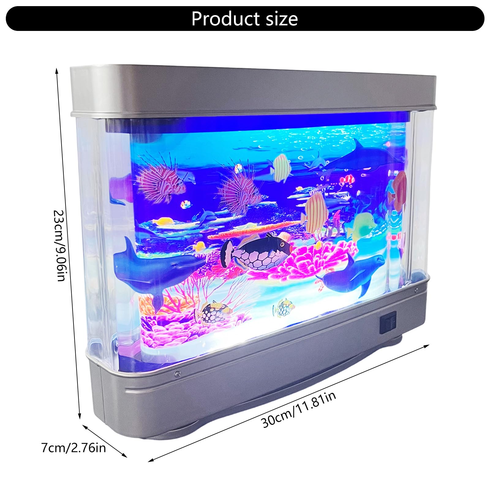 Lámpara de peces de simulación artificial para acuario, iluminación LED, lámpara de natación, decoración para el hogar y la oficina, decoración LED de acuario