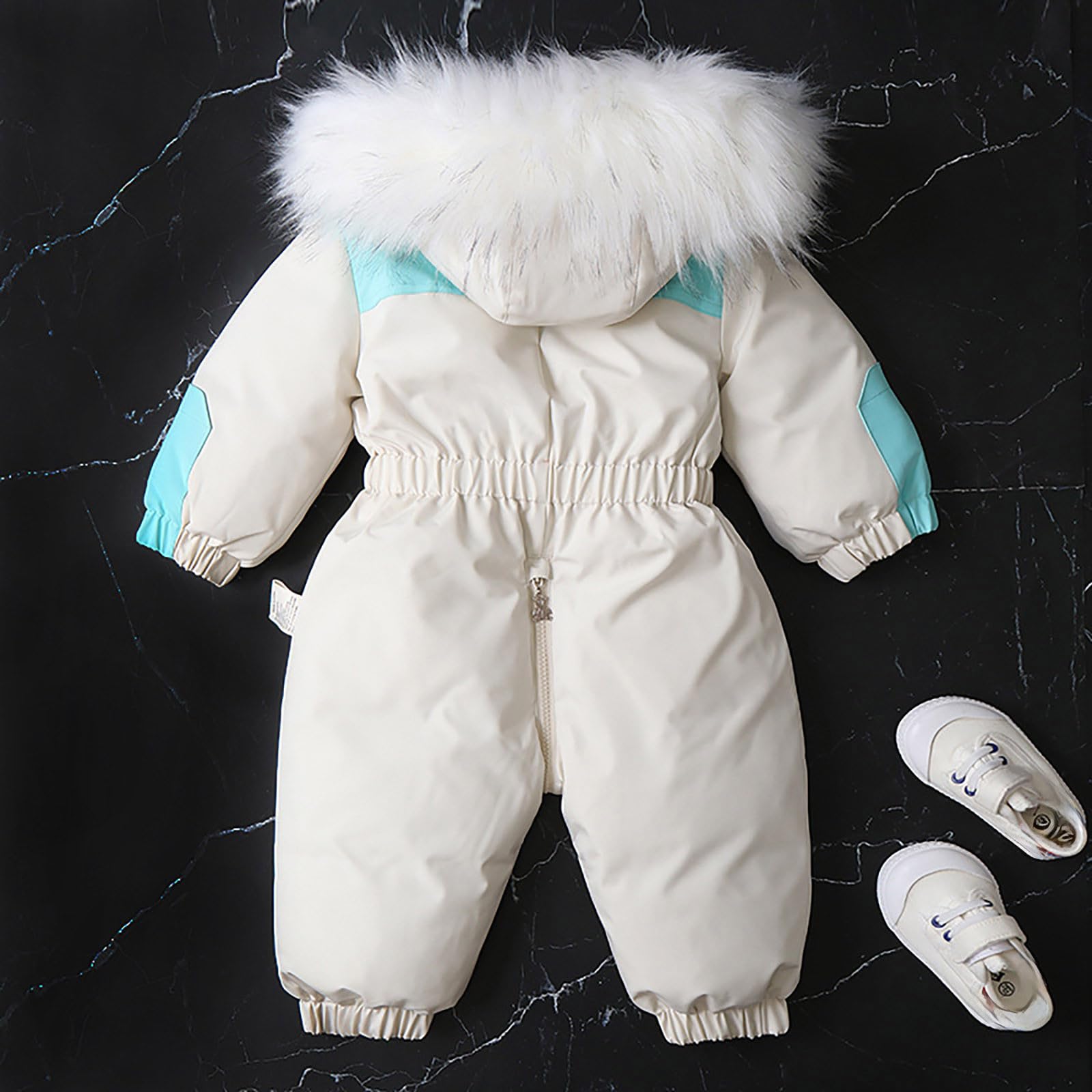 Generisch Traje de nieve de invierno para bebé, chaqueta para niños pequeños, trajes de nieve para niñas