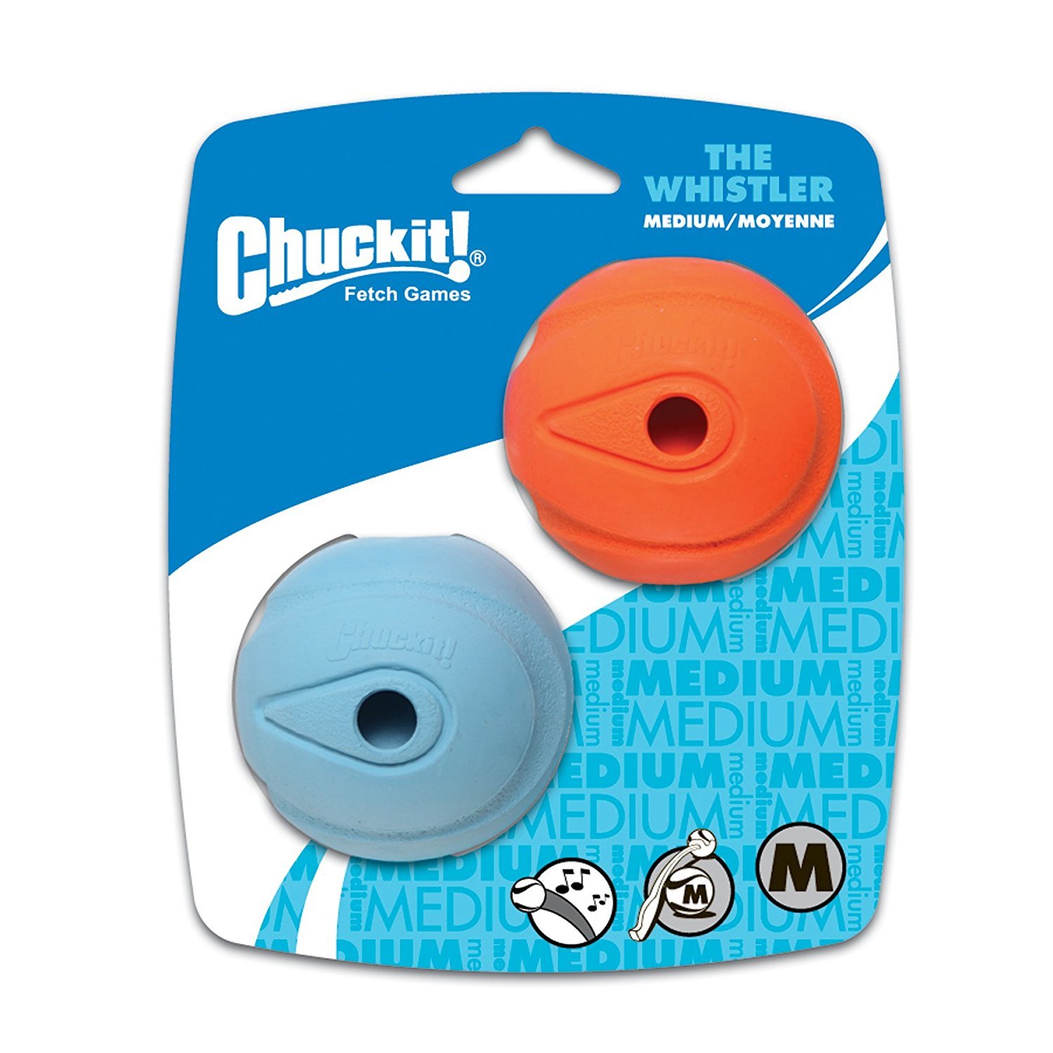 Chuckit The Whistler Chuck-It Ball Medium Ball - 2 25 Diameter - 2 Pack 3 Pack 3