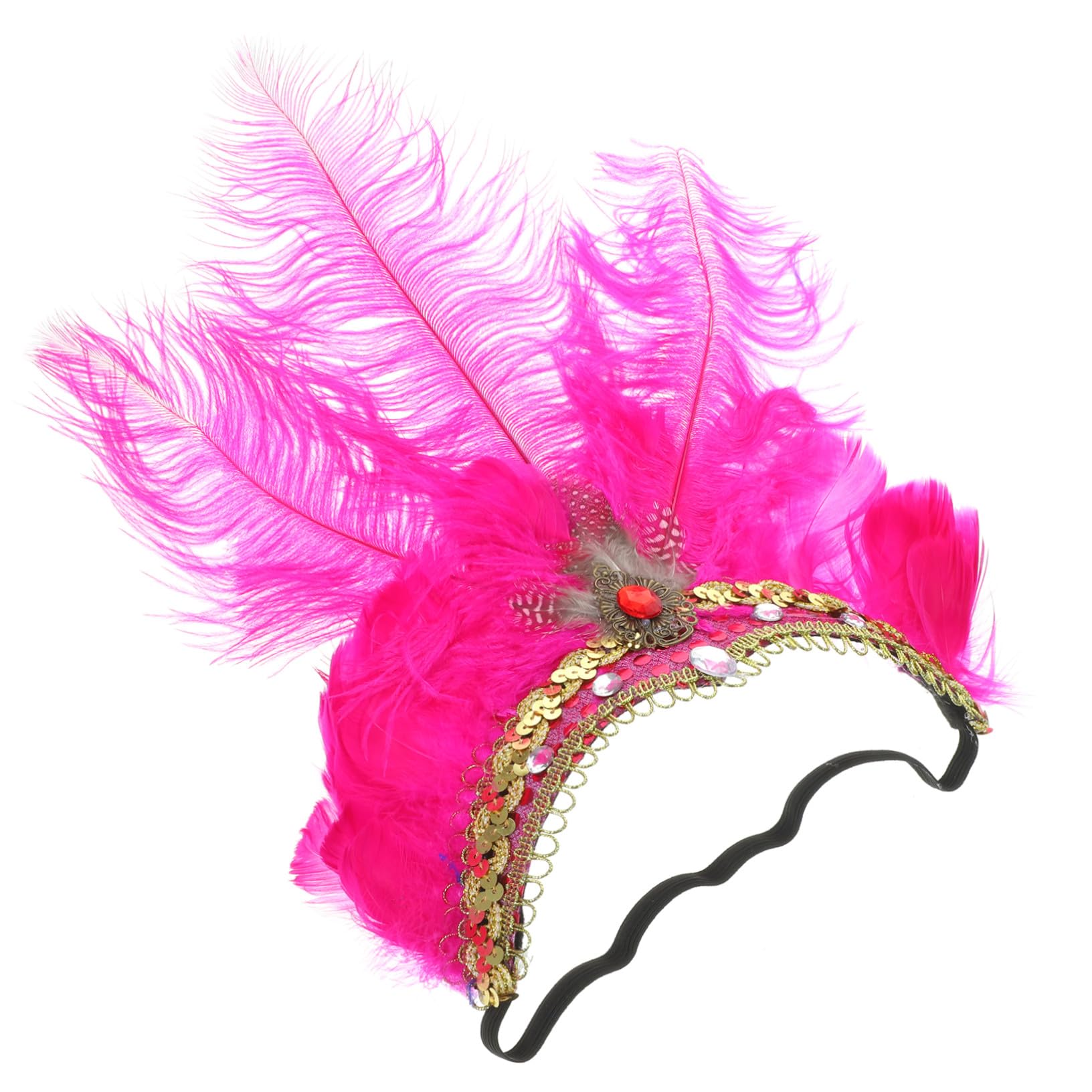 VICASKY Fascia Chioma Piume per Spettacoli e Feste Donne Design Raffinato e Decorativo