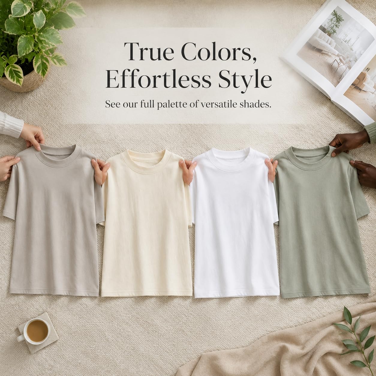 Camiseta Mujer Algodón con Acabado Antipilling y Silueta Oversize para y Uso Básico Diario Acuada para Salidas Informales y Trabajo Ligera