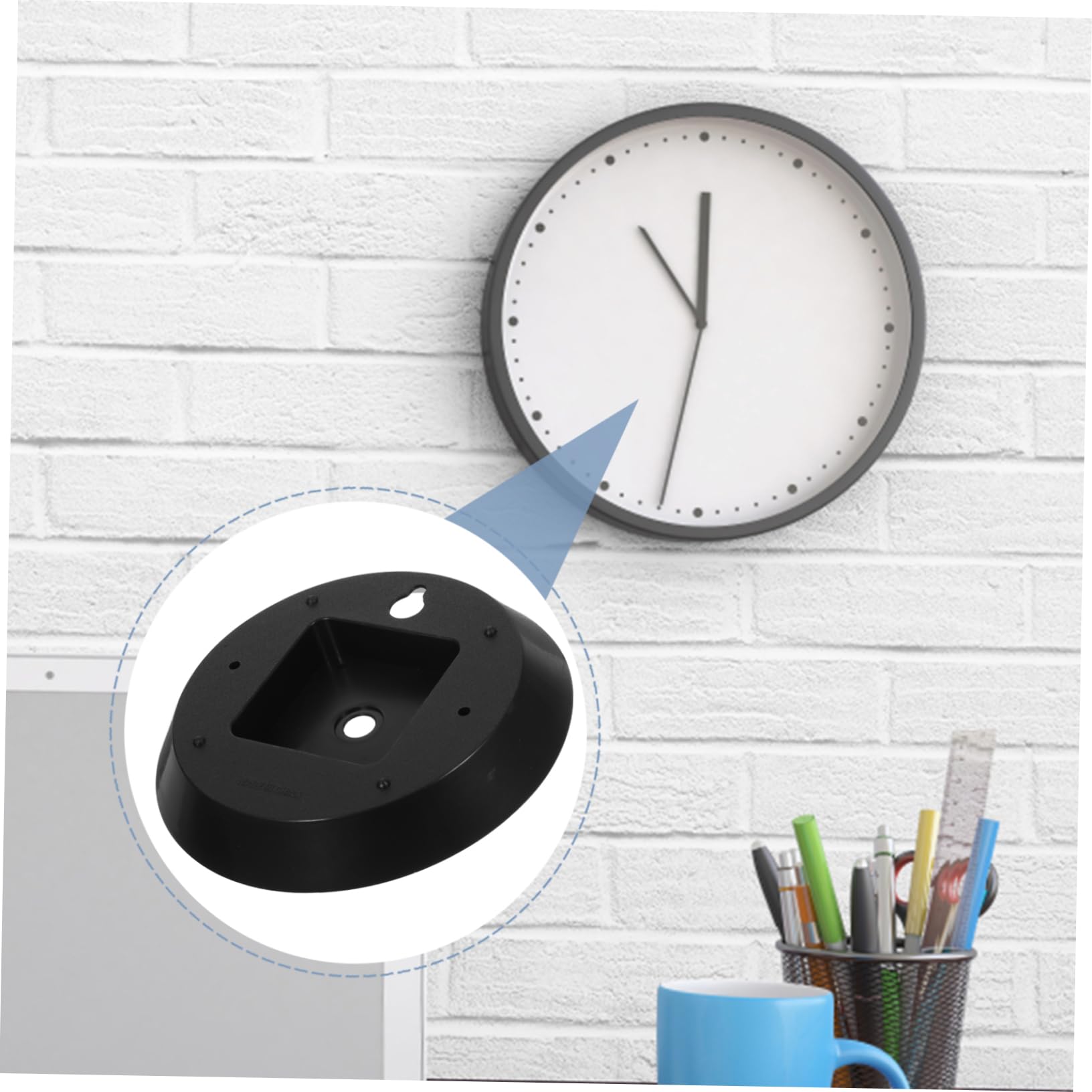 IWOWHERO Clock Mechanism Protective Cases 2pcs Plastic Back Covers for Outdoor Clock Mechanism