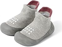 Bearbay Baby Sock Shoes: Non-Slip Breathable Infant Walking Slippers Soft Rubber Sole Boys Girls