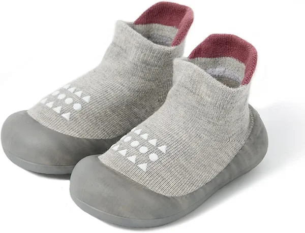 Bearbay Baby Sock Shoes Baby Walking Shoes Infant Non-Slip Breathable Slippers with Soft Rubber Sole Baby Boys Girls Sneakers