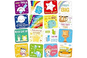 Fancy Land Lunch Box Notes for Kids - Motivational and Inspirational Lunch Notes