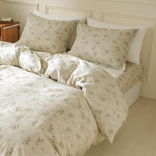 Miniatura 27 de Vm Vougemarket - Juego de edredón con volantes tamaño Twin XL, edredón floral de rosas rojas, juego de cama romántico de microfibra suave, edredón