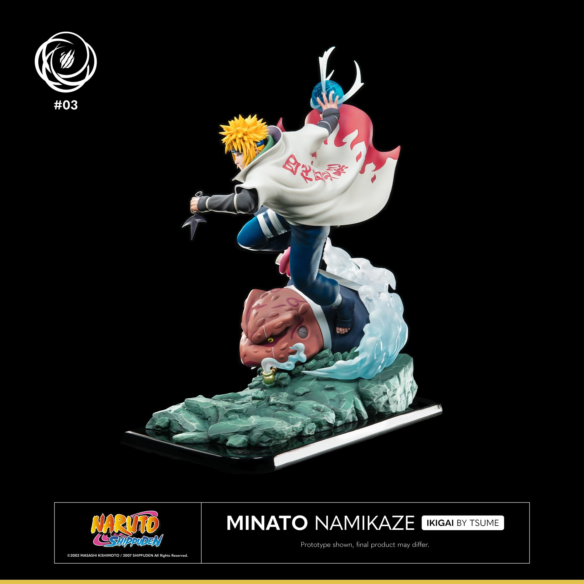 Statue Naruto Shippuden - Minato 28 Cm - Figurine PVC Collection Neuve Sous Boîte