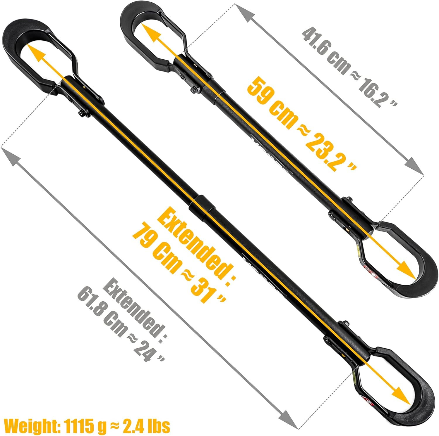 Bicycle Top Tube 55 Lbs Crossbar Frame Adjustable Adapter Bar for Car Rack or Home Storage Stand – Step Through - Y Frame Kids Ladies Dual Suspension Cruiser Small Mountain Road Bikes 25kg