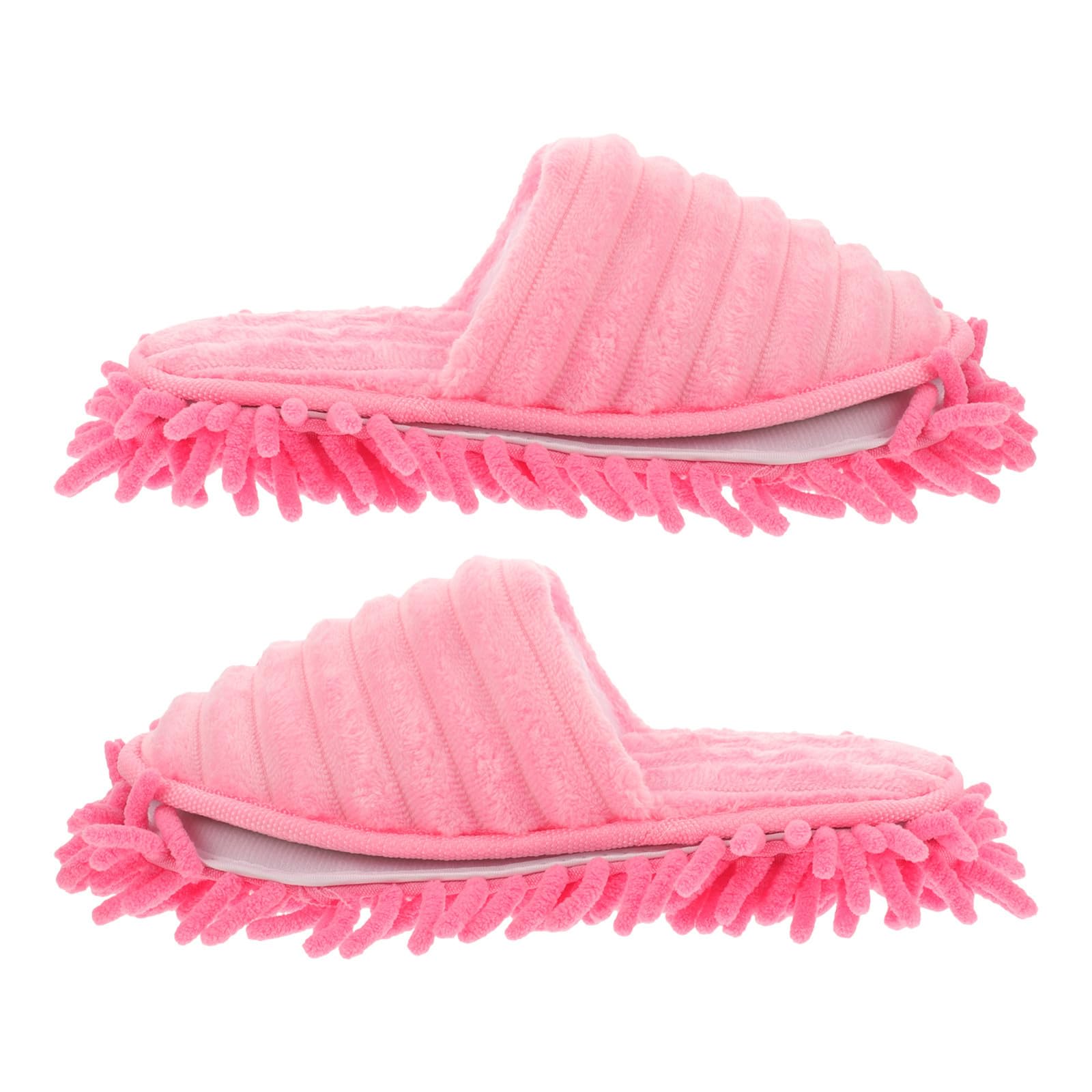 Pantuflas de Mujer para Limpieza Cómodas Zapatillas Mopa Suela Desmontable Chenilla