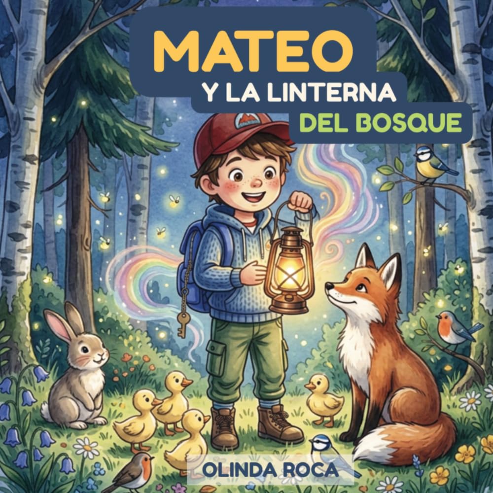 Mateo y La Linterna del Bosque: Aventuras en un bosque lleno de magia