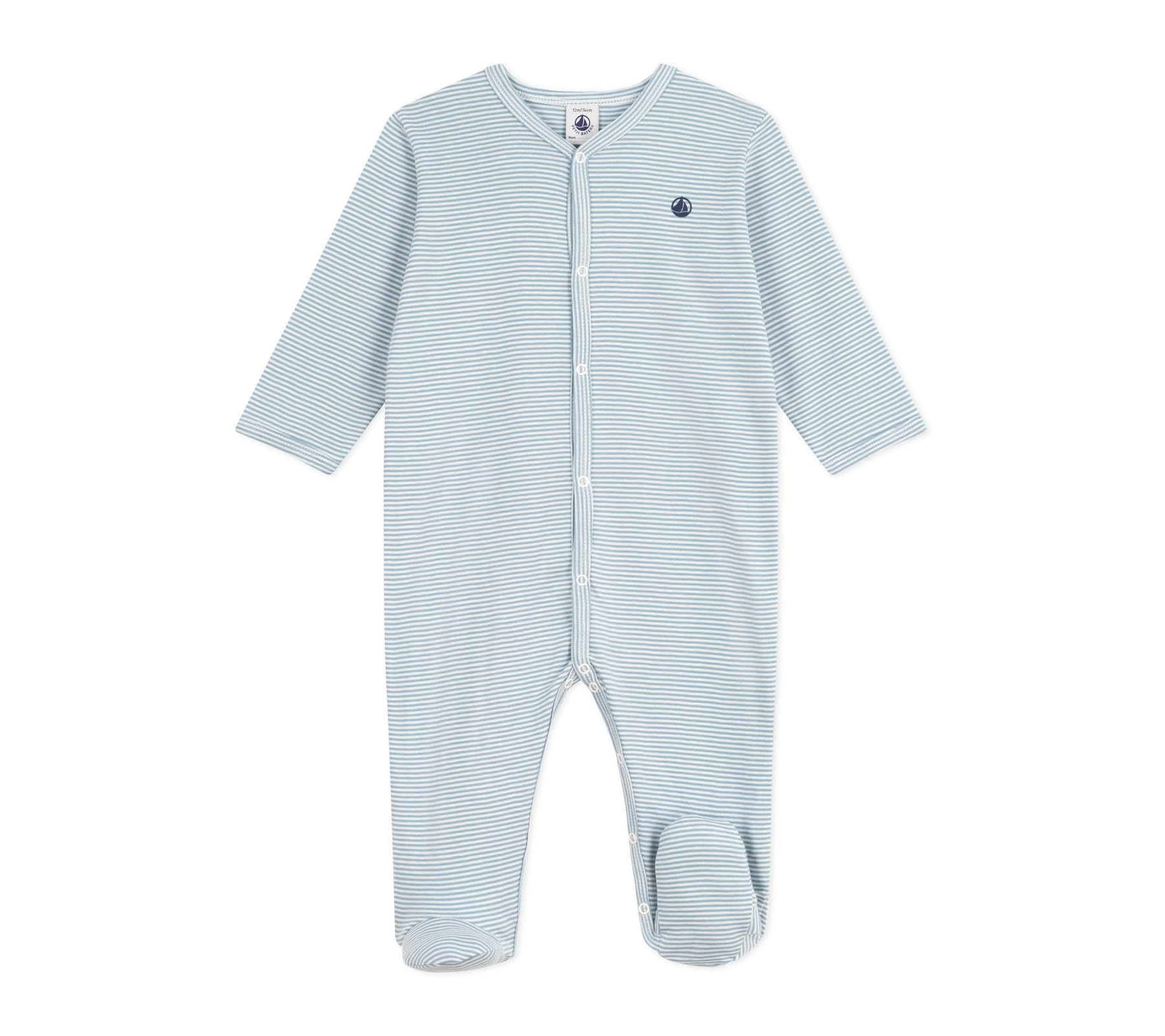 Petit Bateau Pyjama Bébé en Coton À Rayures Milleraies A0e2m01 Vêtements Nuit Mixte bébé (Lot de 1)