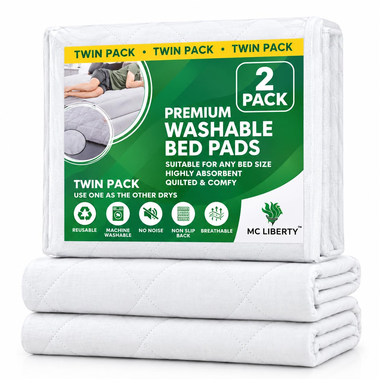 Waterproof Bed Pads - Pack of 2 -3