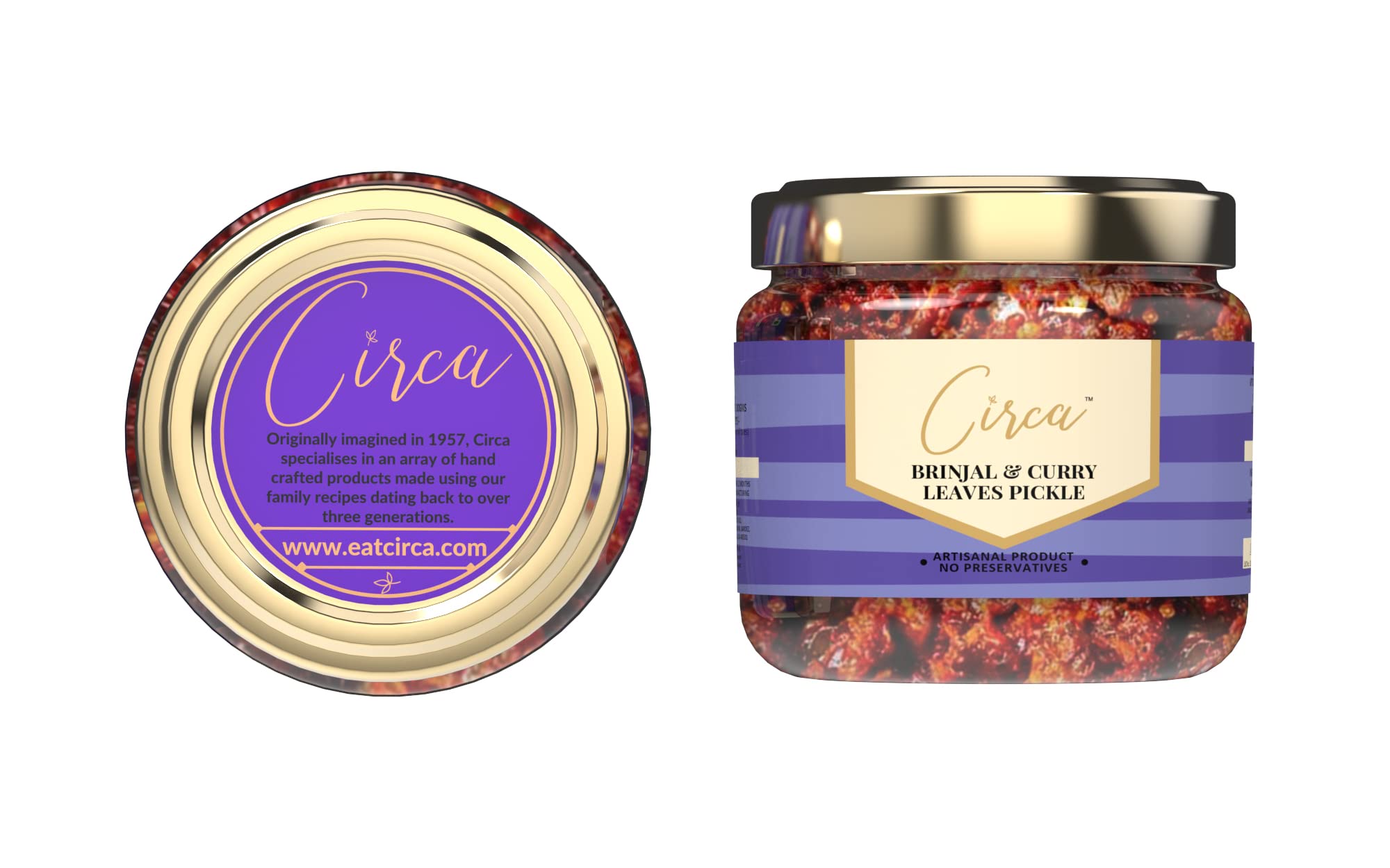 Circa Pickles, Brinjal and Curry Leaves Pickle, Goan/Portuguese Style Flavour, Less Oil achaar (300) (B09QKSY2XK) Amazon Price History, Amazon Price Tracker