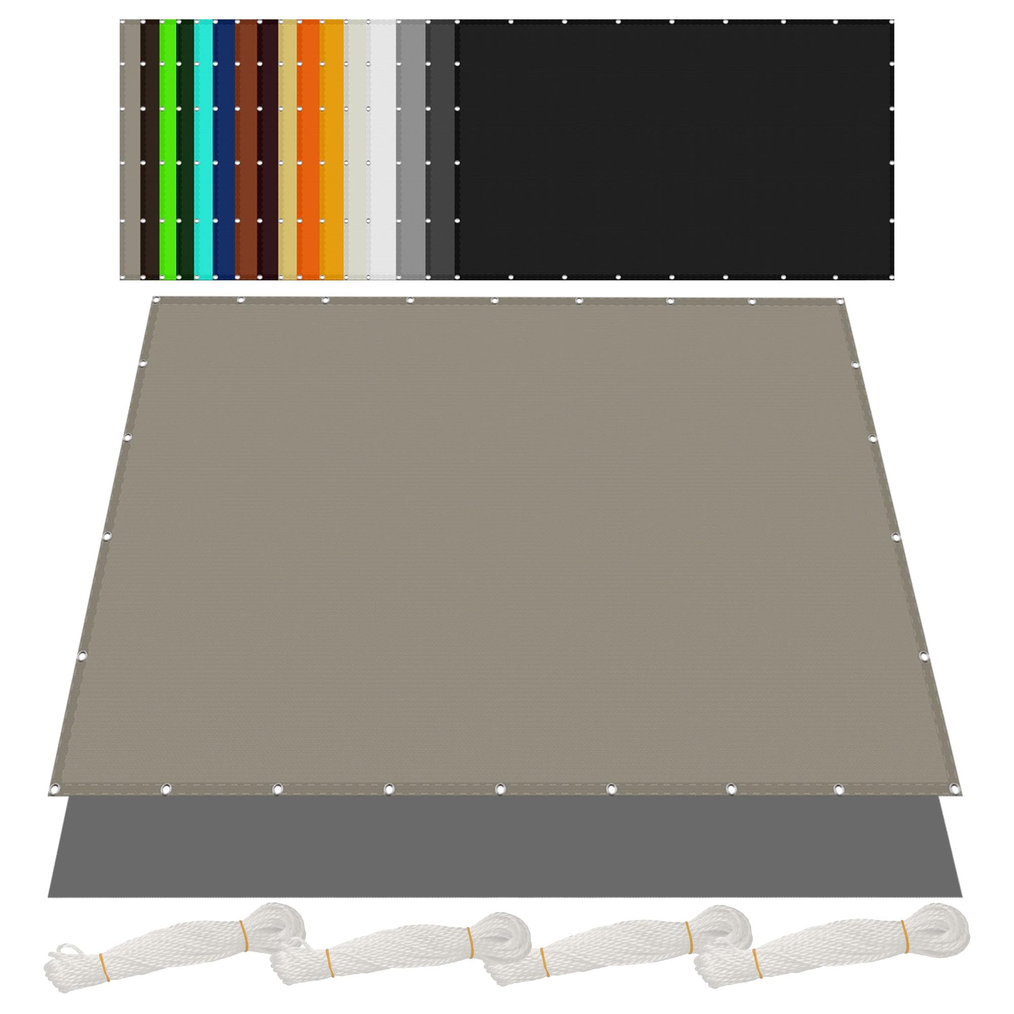 Voile d'ombrage 4x10m anti UV et pluie pour protéger terrasse et pergola