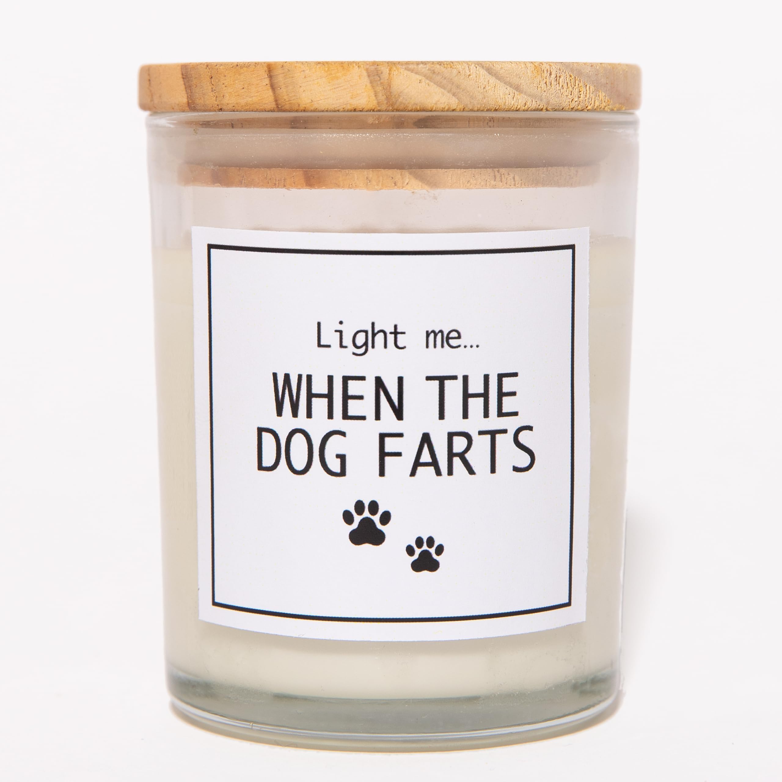 Light Me When The Dog Farts Candle - Dog Mom Gifts for Women, Pet Friendly Lavender Scented Candle, Natural Soy Wax & Natural Essential Oils