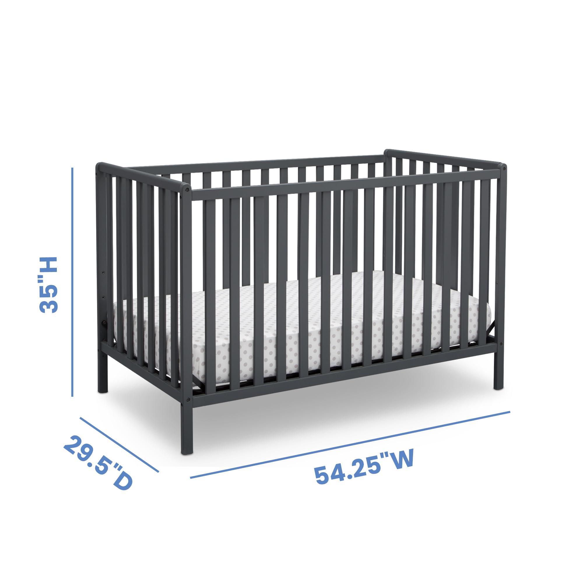 Amazon.com: Delta Children Heartland 4-in-1 Convertible Crib
