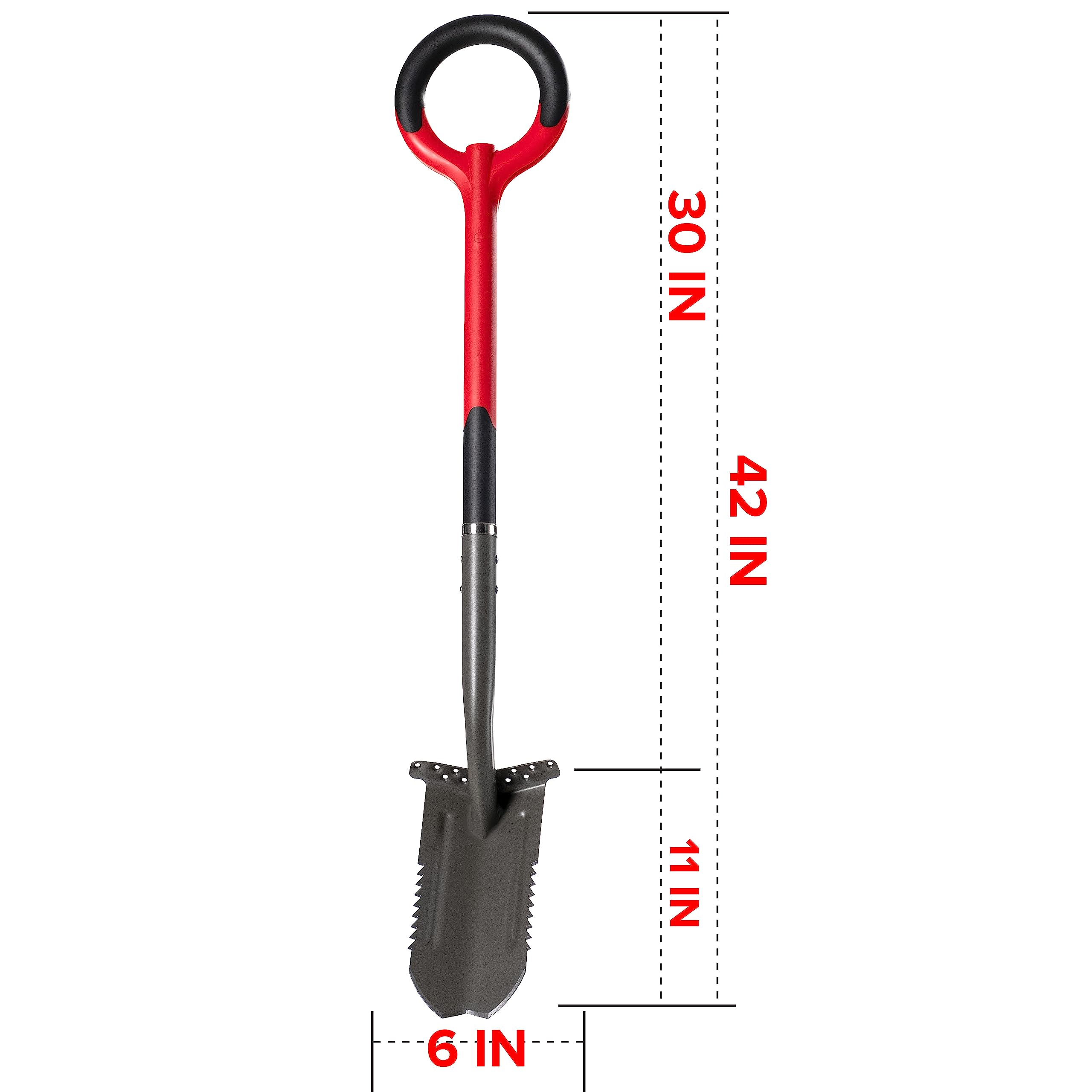 Radius Garden 23711 Bêche tranchée en Acier Carbone Rouge 106,7 cm