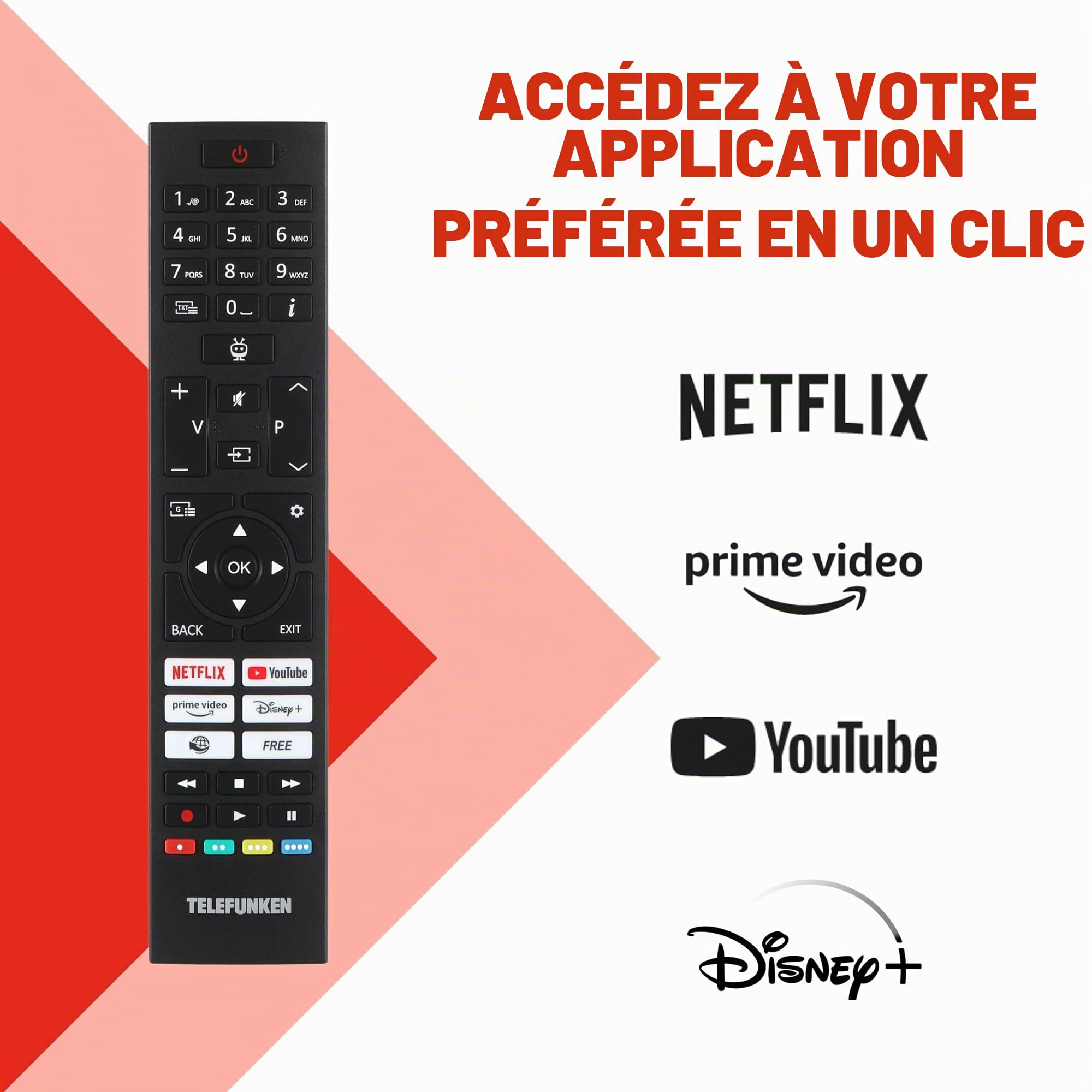 TELEFUNKEN TiVo XF40TP900S Téléviseur 40" Smart TV avec Triple Tuner et 6 Mois HD+ avec téléviseur LED XF40TP900S (2026)