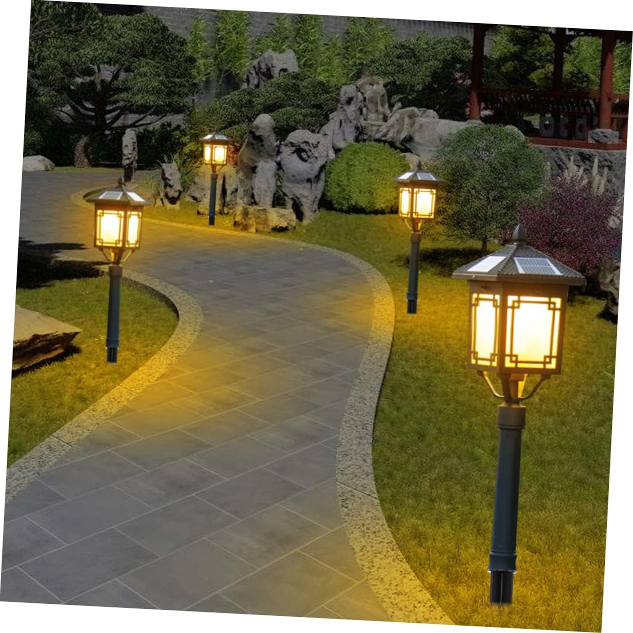 BESPORTBLE 1set Solar Light Accessories Outdoor Pathway Lights Replacement Stakes Ground Stakes for Solar