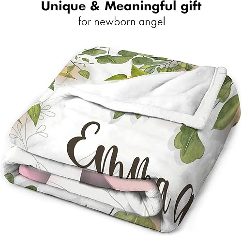 Miniatura 7 de Kingdora Manta personalizada con estampado animal de girasol y bosque floral para niña