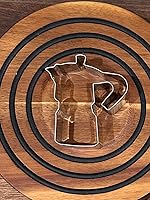 Vista 3 de CAFECITO Moka Pot Cookie Cutter Set 2-Piece Stainless Steel Cookie Cutters Food-Grade Espresso Coffee Maker Mold Greca Cookie Cutter for