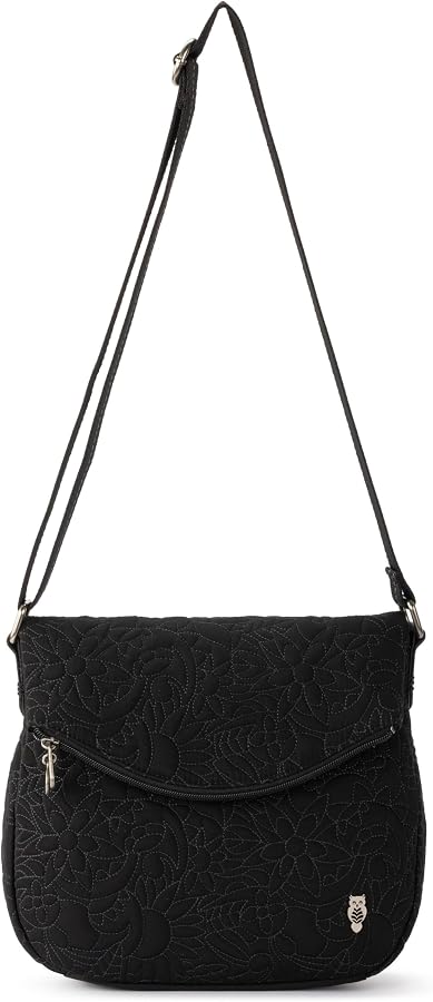 Sakroots Foldover Crossbody Bag in Eco-Twill with Adjustable Strap