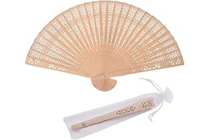 Elegant Wooden Hand Fans for Unforgettable Occasions - Perfect for Weddings and More