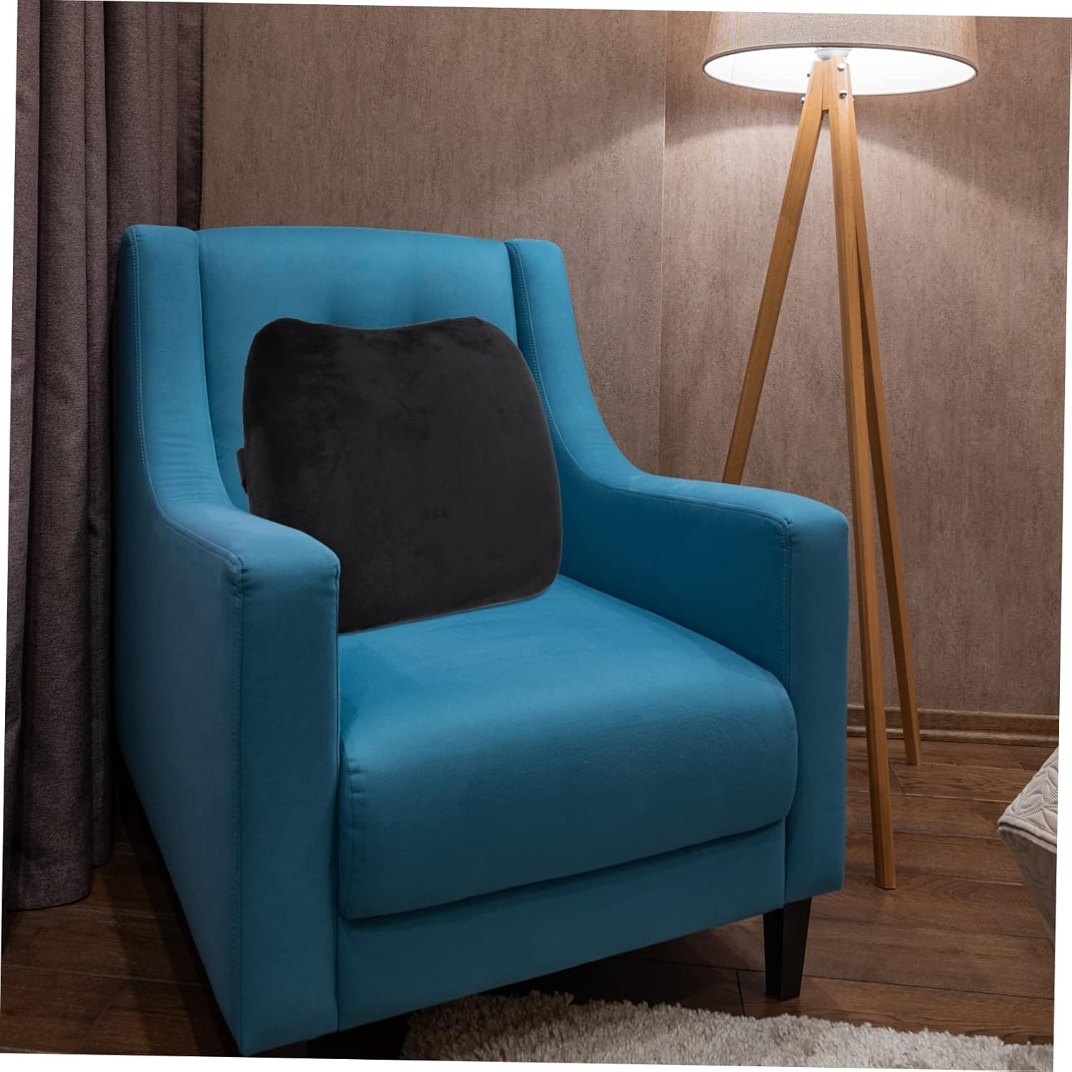 Garneck Breathable Memory Foam Lumbar Support Cushion for Office and Home Use Ergonomic Back Pillow with Removable Cover for Lower Back Pain Relief and Comfort